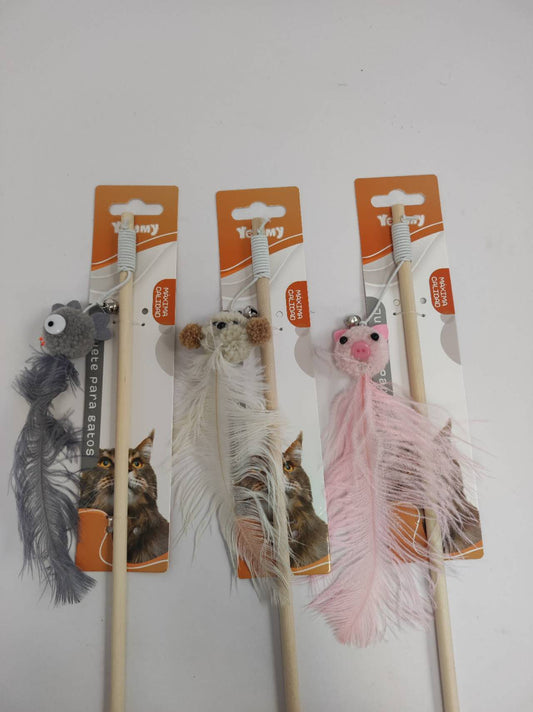 Animal Ostrich Feathers, Teasing Cat Sticks - 5 - CJ