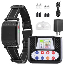 990FT Range Dog Wireless Fence Remote Training Collar IPX6 Waterproof Receiver With 0 - 9 Levels Beep Vibration Shock Mode 4 Channels Rechargeable Transmitter System - 5 - CJ