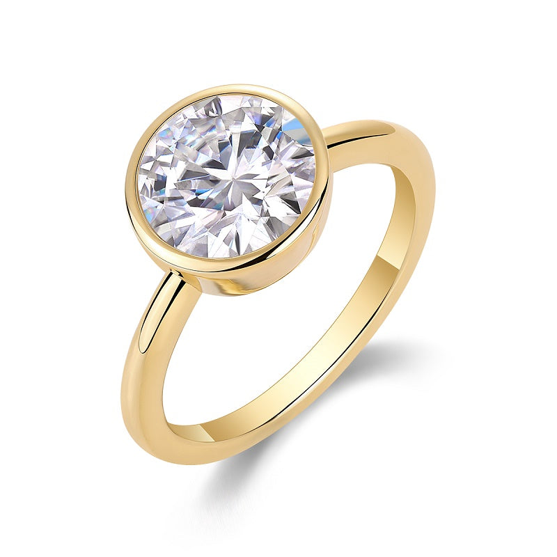 1Time Bubble Large Diamond Ring Luxury Fashion Set Moissanite Silver Ring Prohibit TikTok sales - 5 - CJ