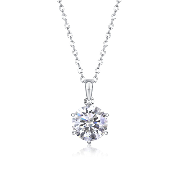 1Refreshing Breeze Dancing Luxurious Fashion Diamond Pendant Necklace Set With Mosan Diamond Silver Ornaments Prohibit TikTok sales - 5 - CJ