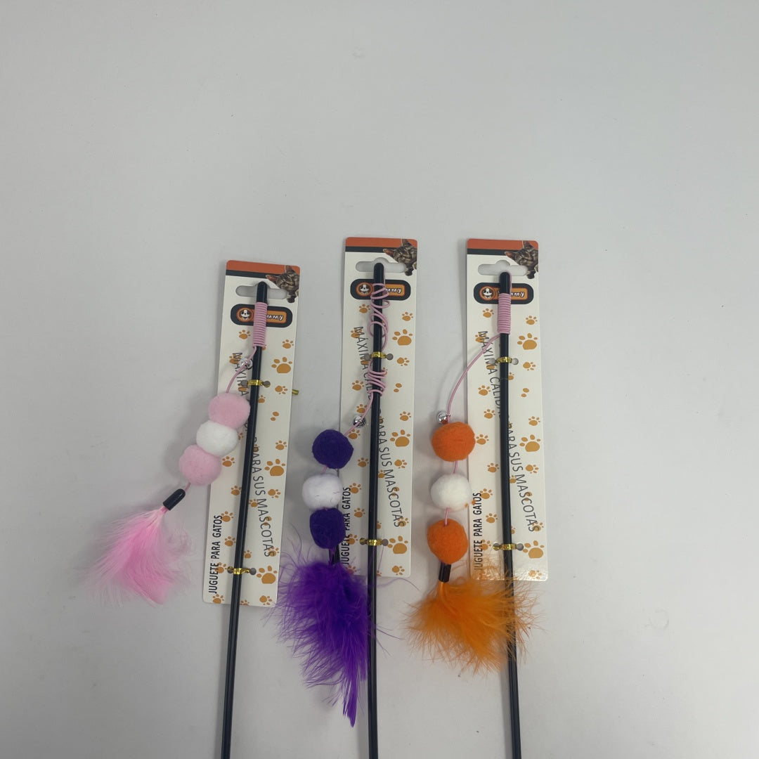 Plastic Fur Ball Cat Teaser - 5 - CJ