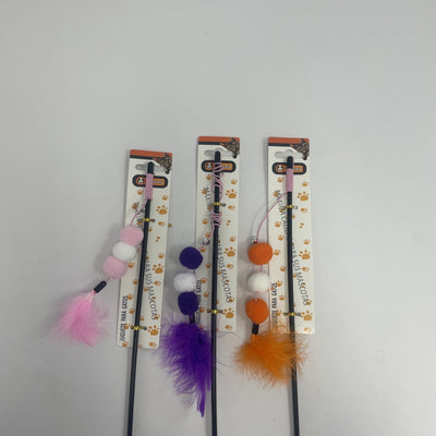 Plastic Fur Ball Cat Teaser - 5 - CJ