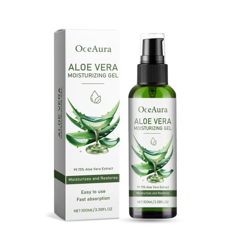 OceAura Aloe Vera Moisturizing Gel Gently Nourishes Facial Skin, Moisturizing And Refreshing Aloe Vera Gel - 5.0 - CJ