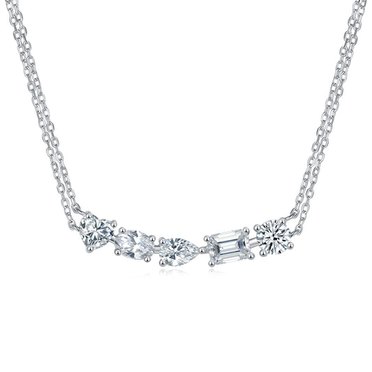 1Galaxy - A Fashionable And Luxurious Diamond Jewelry Pendant Set With Moissanite S925 Sterling Silver And Platinum Plating Prohibit TikTok sales - 5 - CJ