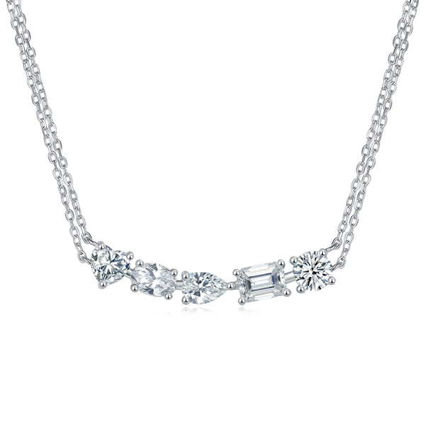 1Galaxy - A Fashionable And Luxurious Diamond Jewelry Pendant Set With Moissanite S925 Sterling Silver And Platinum Plating Prohibit TikTok sales - 5 - CJ