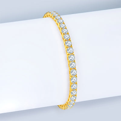 1Unique Luxury Fashion Mosan Diamond S925 Silver Bracelet Prohibit TikTok sales - 5 - CJ