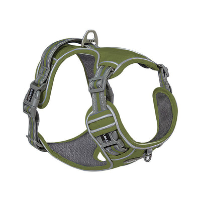 Traction Strap Shock Absorption Comfortable Night Vision Reflective Pet Harness - 0 - CJ