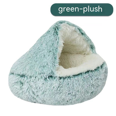 Semi - closed Cat Bed Four Seasons Universal Cover Shell Nest Small Dog Winter Pet Supplies - 0 - CJ