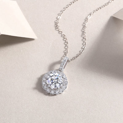 1Dandelion - A Fashionable And Luxurious Diamond Jewelry Pendant Set With 2 - carat Moissan Diamonds, S925 Sterling Silver And Platinum Plating Prohibit TikTok sales - 5 - CJ