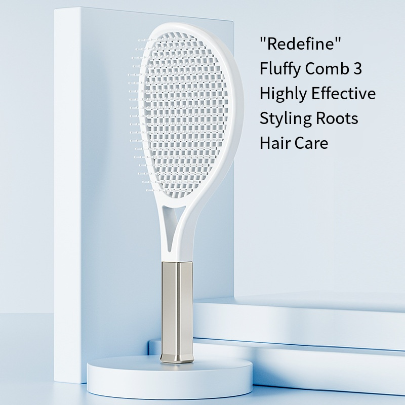 Hair Comb Tennis Racket Fluffy Combs High Skull Top Hair Artifact Airbag Cushion Massage Comb Barber Tools Hair Detangler Hairbrush For Thick Hair Self Cleaning Curly Hair Brush For Curly Hair - 5 - CJ