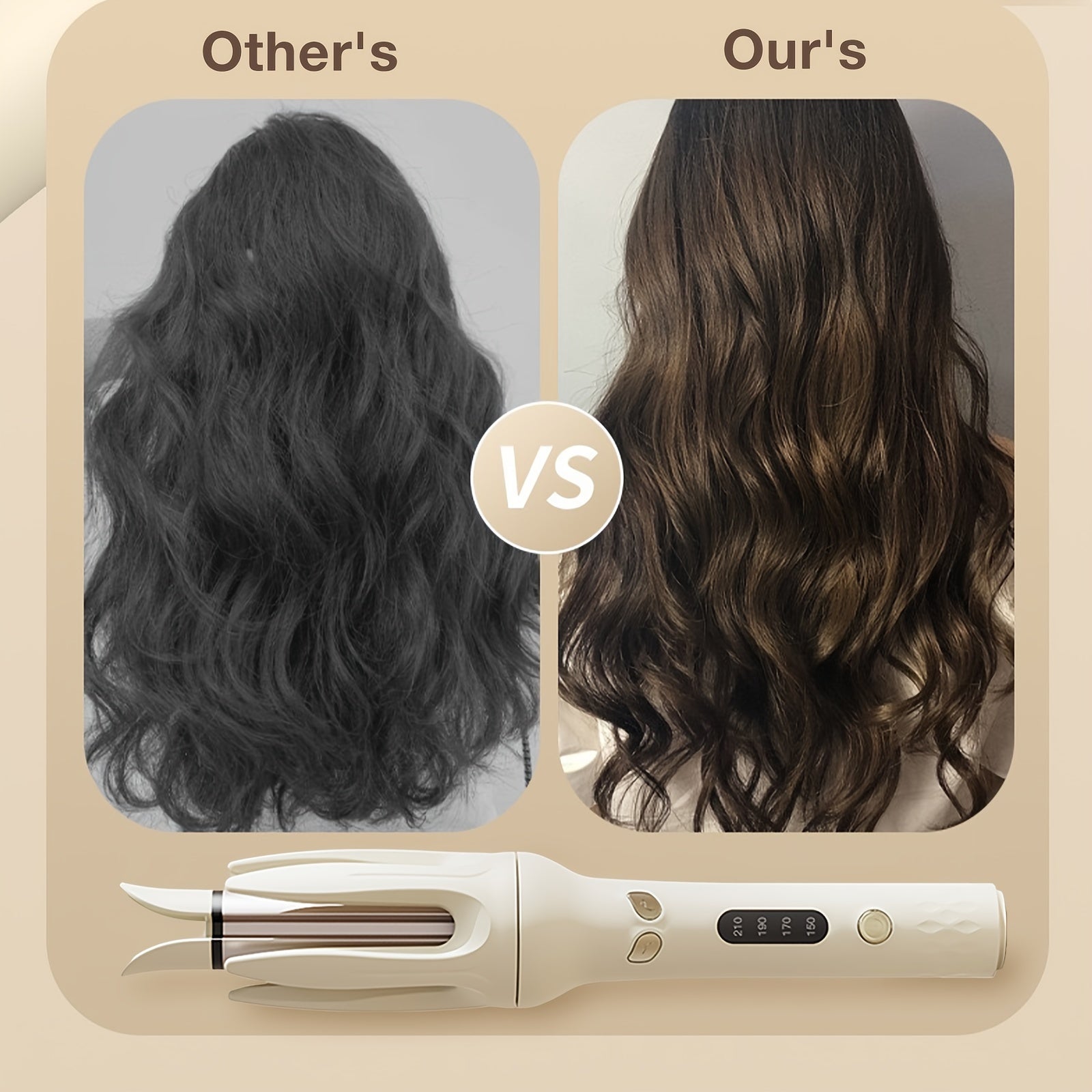 Automatic Hair Curler, 28mm Barrel, 4 Temperature Modes, Negative Ion Generator, Smart Timer And Sensor, Auto Off For Safety - 5 - CJ