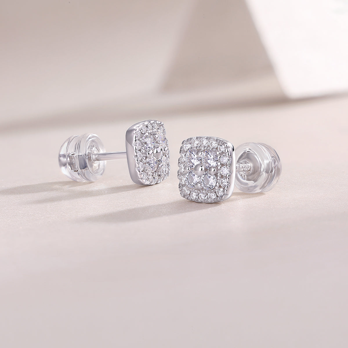 1Fog Sea - Fashionable And Luxurious Diamond Jewelry Set With Moissanite S925 Sterling Silver And Platinum - plated Stud Earrings Prohibit TikTok sales - 5 - CJ