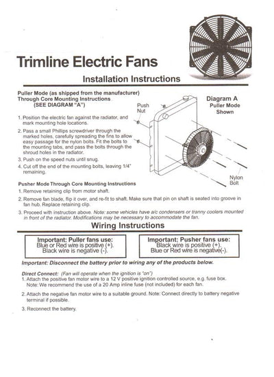 16 Inch Electric Radiator Cooling Fan 12V 120W 10 Blades Car Thermostat Kit With Mounting Kit - 5 - CJ