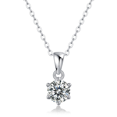 Breeze Dance - Affordable Diamond Jewelry Necklace Pendant Set With 1 - carat, 2 - carat And 3 - carat Moissan Diamonds, S925 Sterling Silver And Platinum - plated - Prohibit TikTok Sales - 5 - cjdropshipping