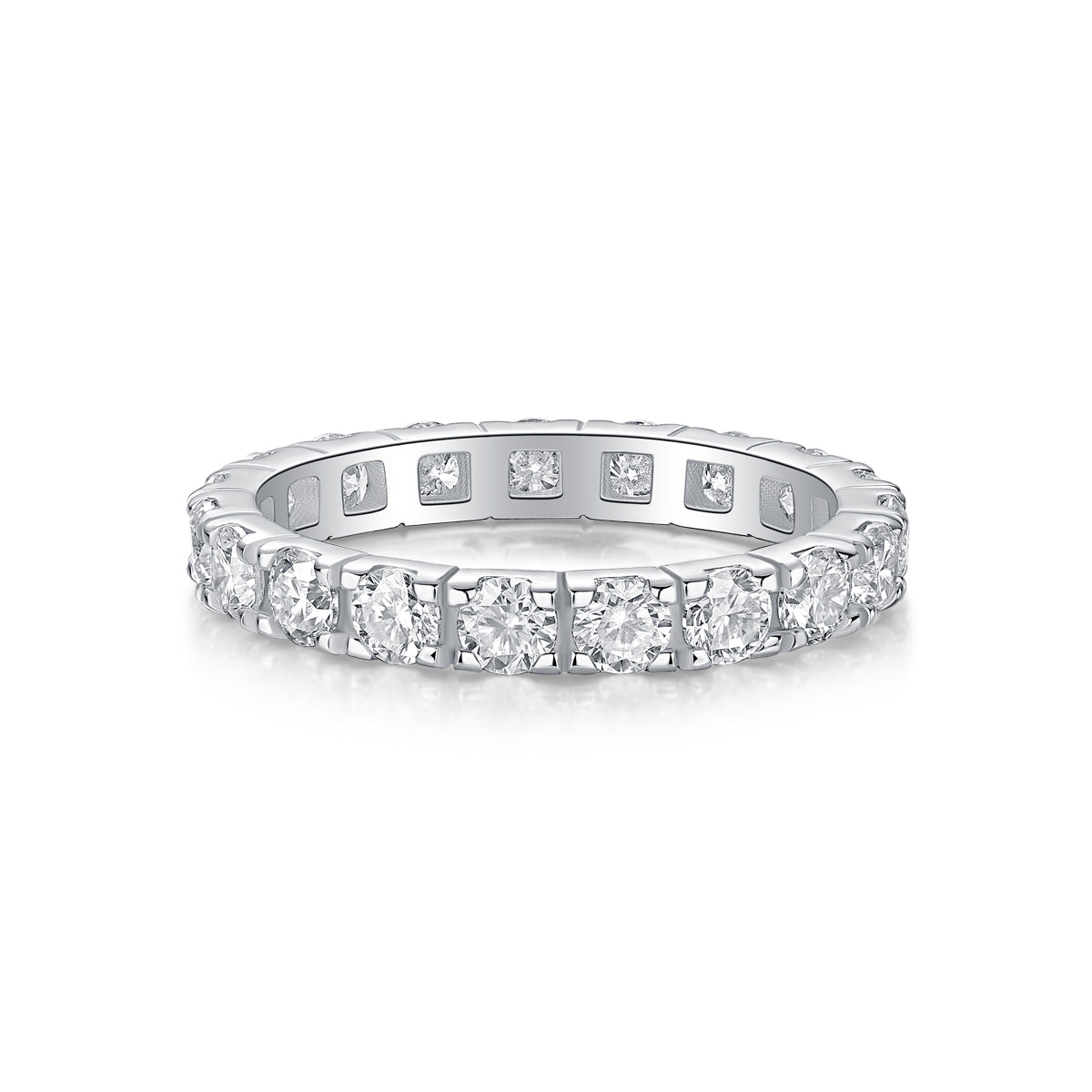 1Starry Sky Diamond Ring Luxury Fashion Set Moissanite Silver Ring Prohibit TikTok sales - 5 - CJ