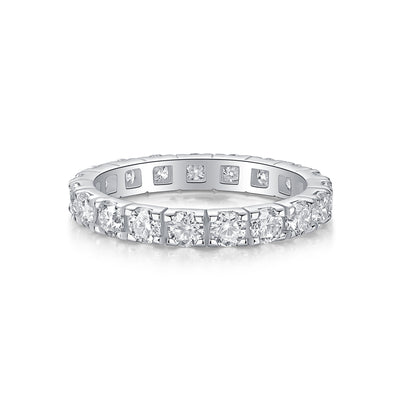 1Starry Sky Diamond Ring Luxury Fashion Set Moissanite Silver Ring Prohibit TikTok sales - 5 - CJ