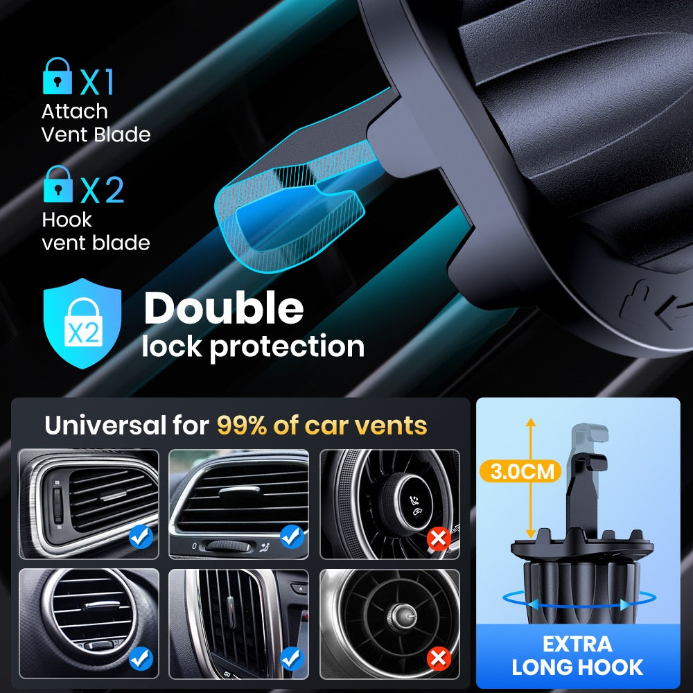 Car Rotating Air Outlet With Hook Multifunctional For Navigator Universal Mobile Phone Holder - 0 - CJ