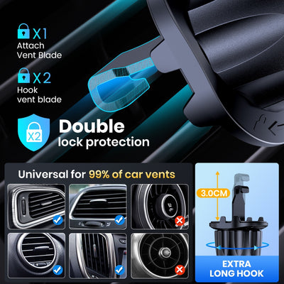 Car Rotating Air Outlet With Hook Multifunctional For Navigator Universal Mobile Phone Holder - 0 - CJ