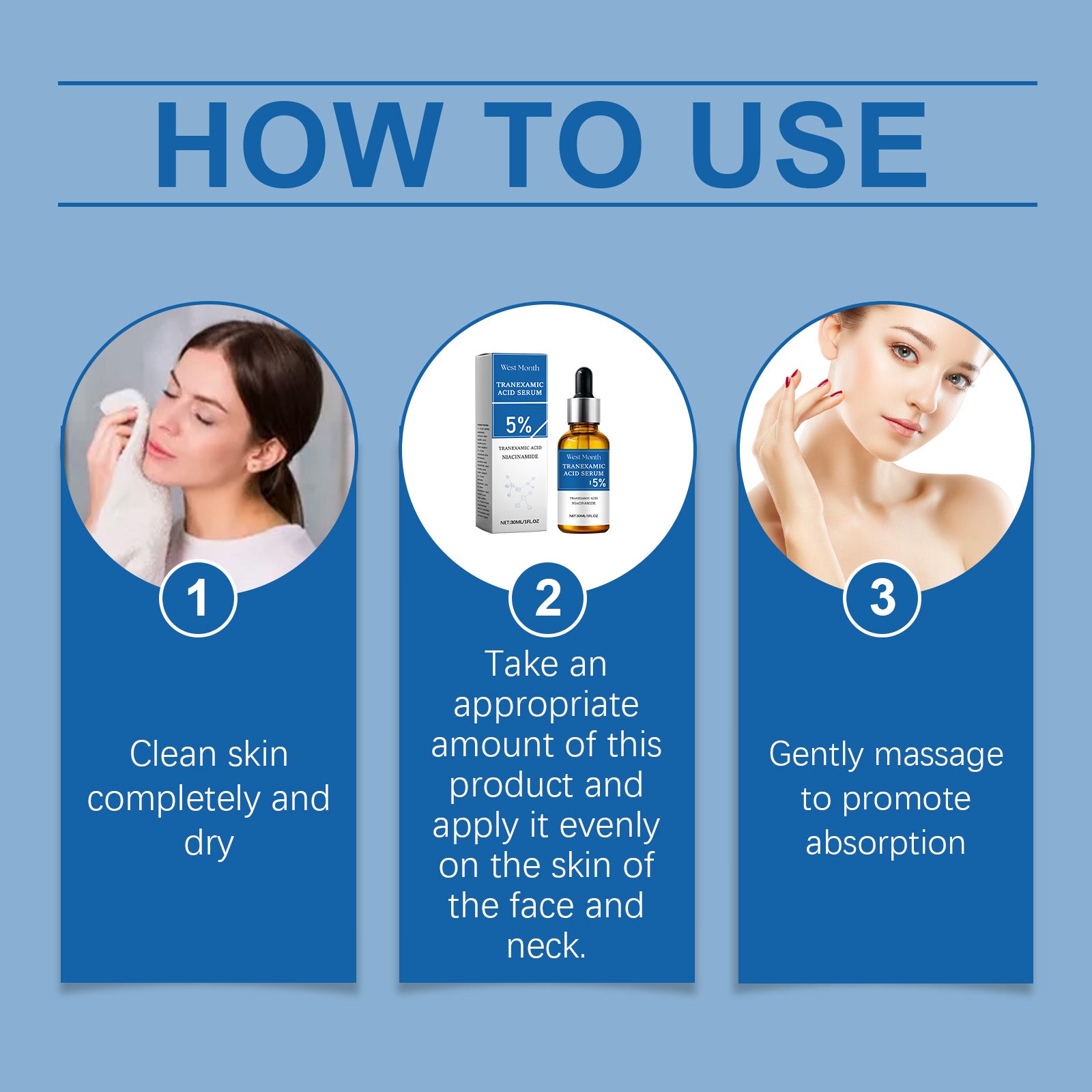 West&Month Face Brightening Serum, Brightening And Moisturizing Skin, Moisturizing And Moisturizing Essence - 5 - CJ