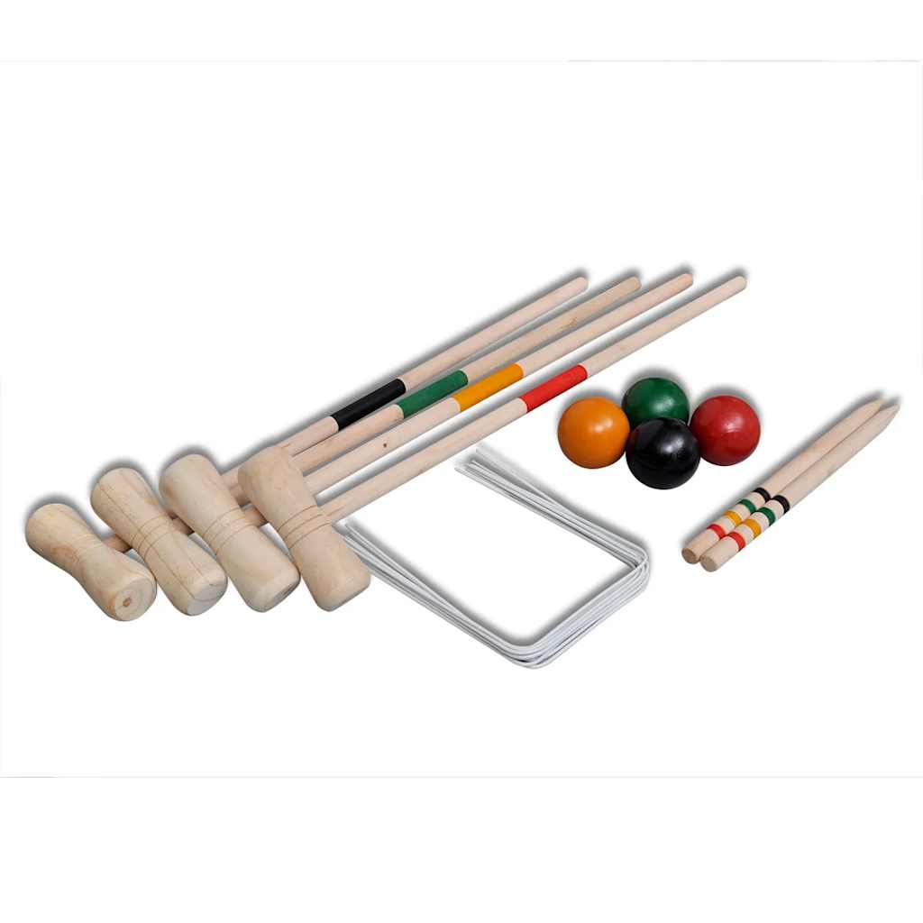 Croquet set, wooden, for 4 players - 5 - CJ