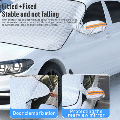 Universal Car Windshield Snow Cover Magnetic Winter Ice Frost Guard Protector - 5 - CJ