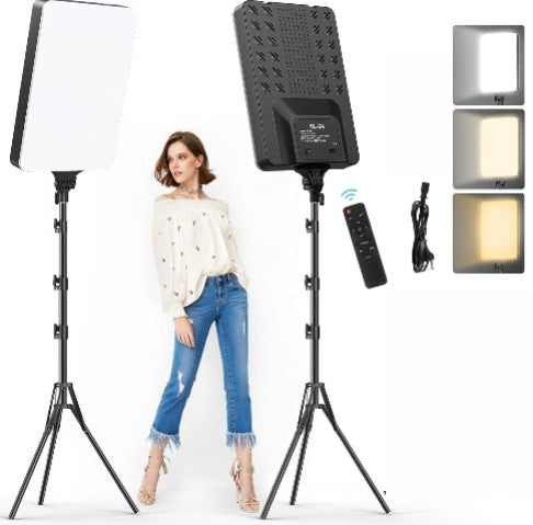 LED Panel Light Kit With Tripod Stand - 5 - CJ