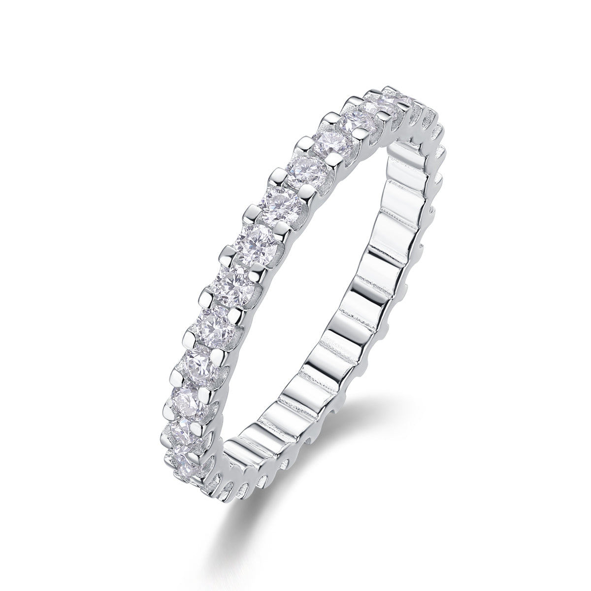 1Wish Diamond Ring Luxury Fashion Set Moissanite Silver Ring Prohibit Tk Sales - 5 - CJ