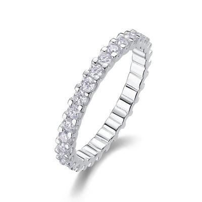 1Wish Diamond Ring Luxury Fashion Set Moissanite Silver Ring Prohibit Tk Sales - 5 - CJ