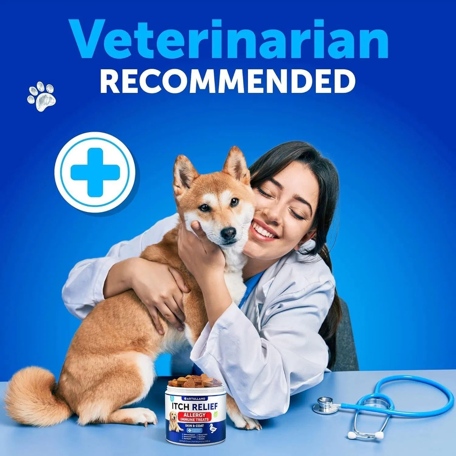 Dog Allergy Relief Chews Itching Skin Relief For Dogs Fish Oil 3 Seasonal Allergies Pills Skin & Coat Anti ItchHot Spots Treatment Canine Immune Health Supplement 120 Soft Treats - 5 - CJ