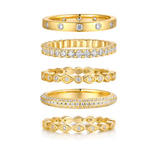 1Starlight Golden Melody - Fashionable Men’s And Women’s Ring And Ring Jewelry Set With Moissanite S925 Sterling Silver And Gold - plated Diamond Prohibit TikTok sales - 5 - cjdropshipping