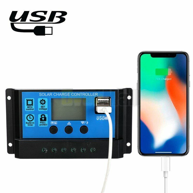 20-80A MPPT Solar Panel Regulator Charge Controller Auto Focus Tracking 12,24V