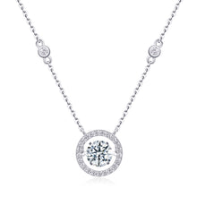 1Mobius - A Fashionable And Luxurious Diamond Jewelry Piece Set With 1 - carat Moissanite S925 Sterling Silver And Platinum - plated Pendant Prohibit TikTok sales - 5 - CJ