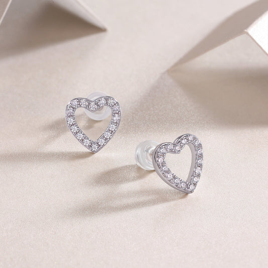 1From The Heart - Fashionable, Trendy And Affordable Jewelry With Moissanite S925 Sterling Silver And Platinum - plated Stud Earrings Prohibit TikTok sales - 5 - CJ