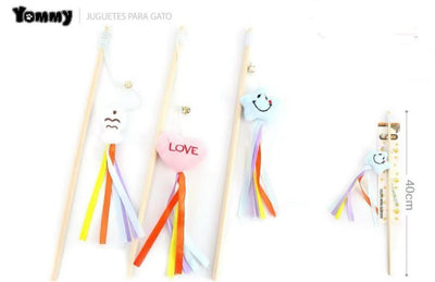 Doll Ribbon Wooden Pole Cat Teaser - 5 - CJ