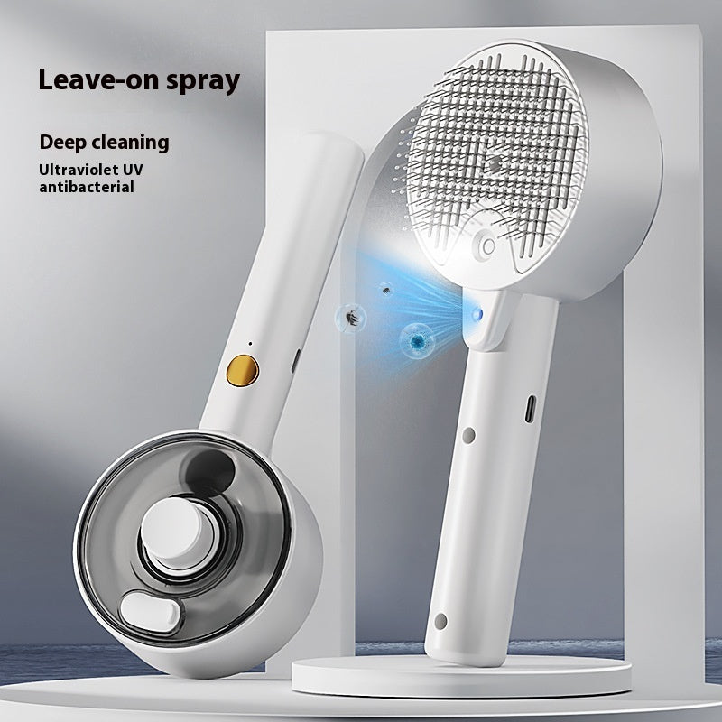 Animal Hair Remover Brush Dog And Cat Steam Brush Pet Self Cleaning Dog Brush Grooming Removes Cat Hairs Cat Dog Accessories Pet Products - 0 - CJ