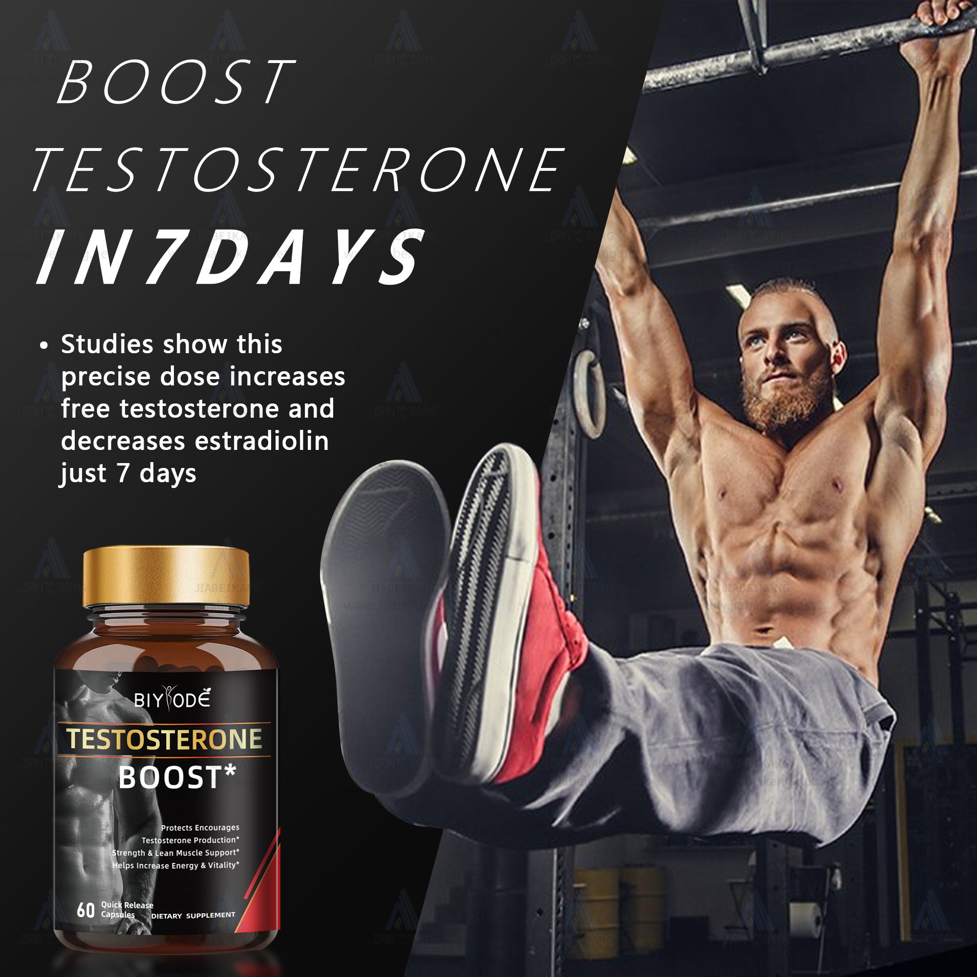 Custom Label Supplement Manufacturer Wholesale Tablets Men Power Muscle Support Supplements Male Boost Capsules - 4 - CJ