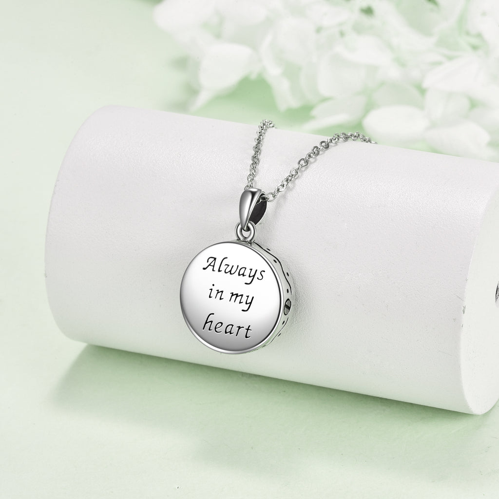 Tree of Life Urn Necklaces for Ashes Sterling Silver Celtic Knot Moon Tree of Life Cremation Jewelry for Ashes Memory Jewelry