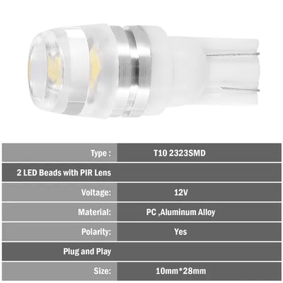 20Pcs LED Car Light Bulbs T10 2323SMD 6500K White Auto Lamps Replacement For Dome Map Door Trunk Signal License Plate - 5 - CJ