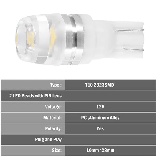 20Pcs LED Car Light Bulbs T10 2323SMD 6500K White Auto Lamps Replacement For Dome Map Door Trunk Signal License Plate - 5 - CJ