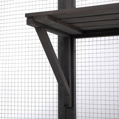 Oversized Cat Cage - Grey - 5 - cjdroshippping