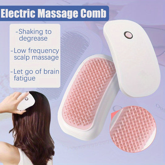 Portable Beauty Tool Scalp Comb, Electric Massage Comb, Body Relaxing High - Frequency Vibration Head Massager - 5 - CJ
