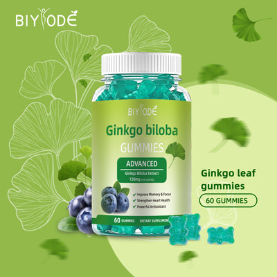 Fast Shipping Ready Stock Wholesale Herbal Supplements Ginkgo Biloba Gummies For Memory & Focus Support - 4 - CJ
