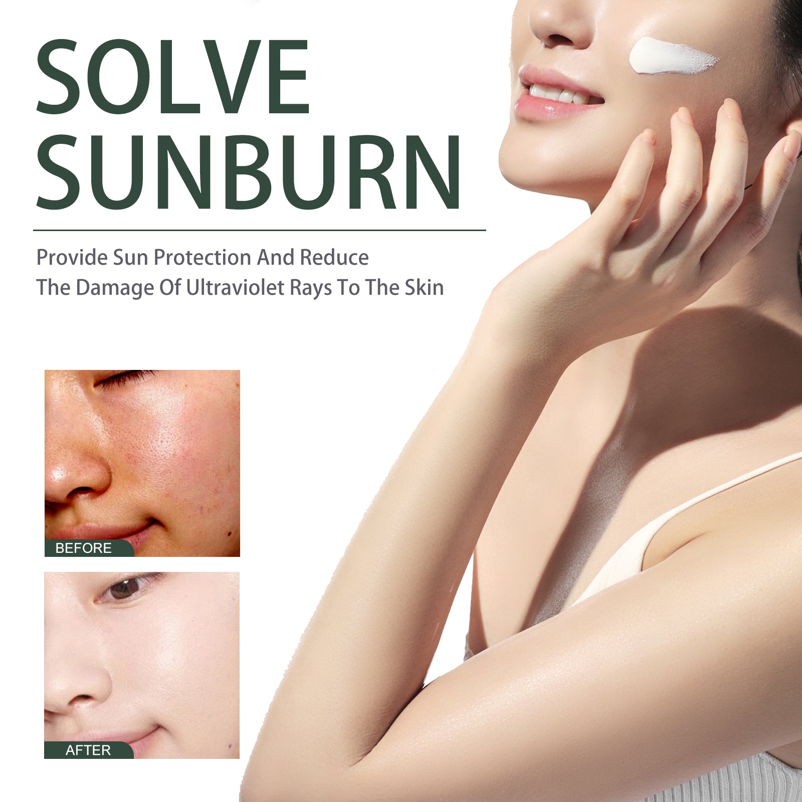 Hoygi Houttuynia Cordata Extractive, Summer Anti - UV Brightening Skin Anti - Dryness Refreshing Breathable Moisturizer - 5 - CJ