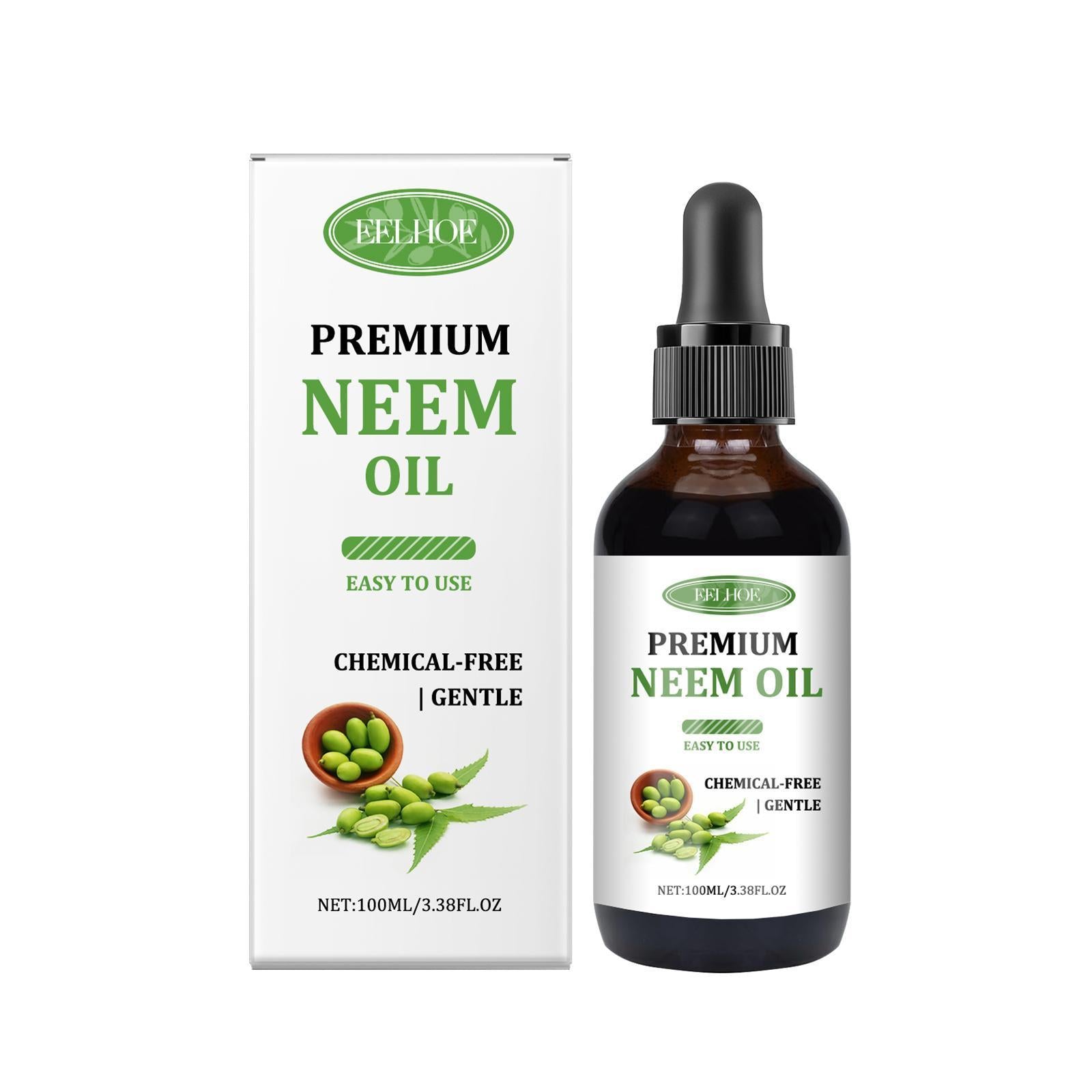 Yihe Neem Oil Care Essential Oil Nourishes Scalp Skin Neem Oil Massage Oil - 5 - CJ