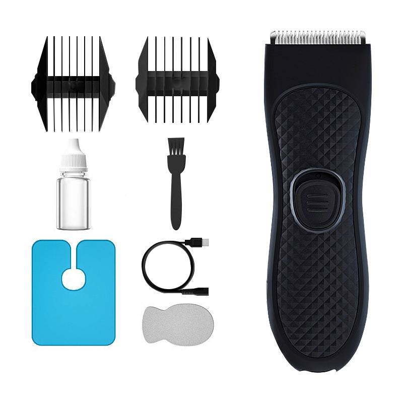 Multifunctional Automatic Men's Body Hair Clipper Set Oil Head Shaving Electric Clipper - 0 - CJ - Black - USB - CJTX141436301AZ