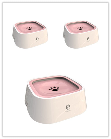 Non - wet Mouth Dog Bowl, Floating Bowl, Anti - overturning - 0 - CJ - Pink 3pcs - CJJJCWGY00623 - Pink 3pcs