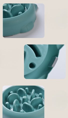 Pet Dog Cat Slow Feeder Bowls Anti Choking Slow Feeder Dish Bowl Home Dog Eating Plate Anti Gulping Bowl Supplies - 0 - CJ