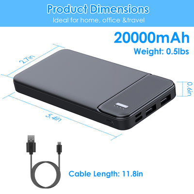 1Pc 30000mAh 20000mAh 1W MAh Fast Charging Power Bank With 1 USB Cable Fit For IOS Phone 15 14 13 And More - 5 - CJ