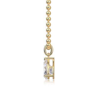 1Wish Light - A Fashionable And Trendy Diamond Jewelry Necklace Pendant Set With Pear - shaped Moissanite S925 Sterling Silver And Gold Plating Prohibit TikTok sales - 5 - cjdropshipping