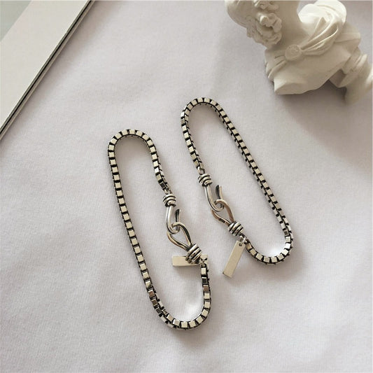 Vintage Box Chain Cross Bracelet, With A Unisex Design, Suitable For Daily Wear And Social Occasions , A Stylish Accessory For All Seasons - 5 - CJ